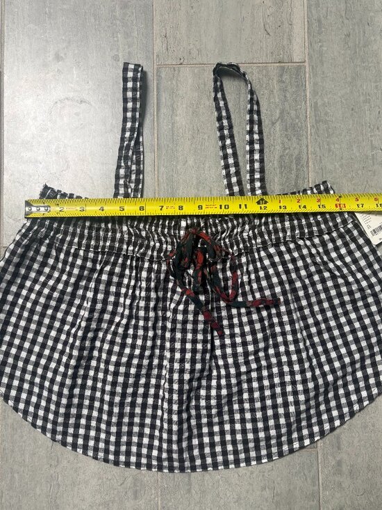 Free People Picnic Party Cropped Tank Top Black Combo Size XS NWT - Picture 12 of 13